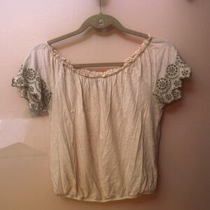 AE Light Pink Short Sleeve Blouse